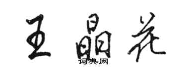 骆恒光王晶花行书个性签名怎么写