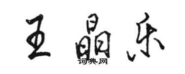 骆恒光王晶乐行书个性签名怎么写