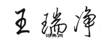 骆恒光王瑞净行书个性签名怎么写