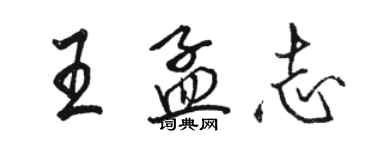 骆恒光王孟志行书个性签名怎么写