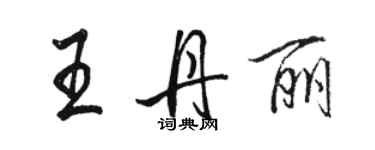 骆恒光王丹丽行书个性签名怎么写