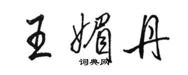 骆恒光王媚丹行书个性签名怎么写