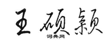 骆恒光王硕颖行书个性签名怎么写