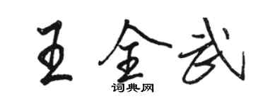 骆恒光王全武行书个性签名怎么写