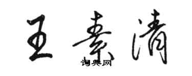 骆恒光王素清行书个性签名怎么写