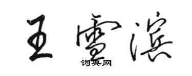 骆恒光王雪滨行书个性签名怎么写