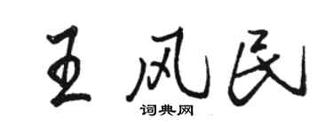 骆恒光王风民行书个性签名怎么写