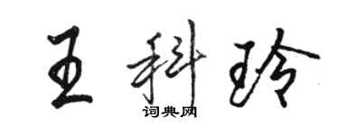 骆恒光王科玲行书个性签名怎么写