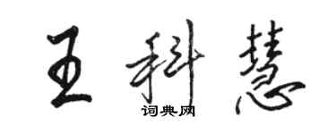 骆恒光王科慧行书个性签名怎么写