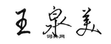 骆恒光王泉美行书个性签名怎么写