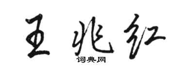 骆恒光王兆红行书个性签名怎么写