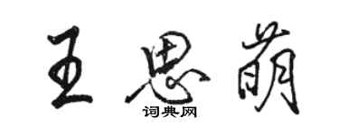骆恒光王思萌行书个性签名怎么写