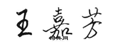 骆恒光王嘉芳行书个性签名怎么写