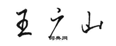 骆恒光王广山行书个性签名怎么写