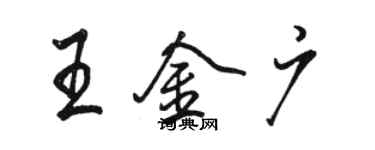 骆恒光王金广行书个性签名怎么写