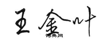 骆恒光王金叶行书个性签名怎么写