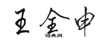 骆恒光王全申行书个性签名怎么写