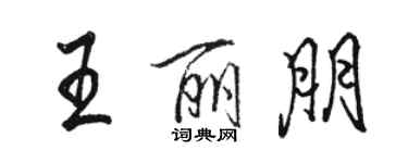 骆恒光王丽朋行书个性签名怎么写