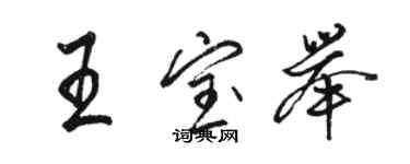 骆恒光王宝举行书个性签名怎么写