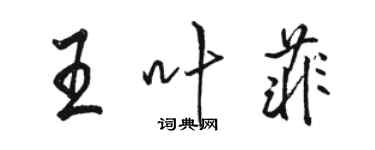 骆恒光王叶菲行书个性签名怎么写