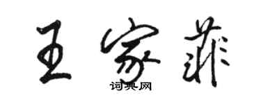 骆恒光王家菲行书个性签名怎么写