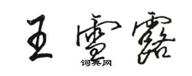 骆恒光王雪露行书个性签名怎么写