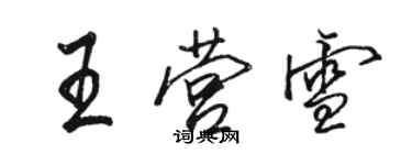 骆恒光王营雪行书个性签名怎么写