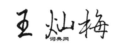 骆恒光王灿梅行书个性签名怎么写
