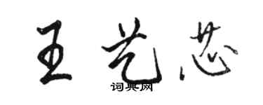骆恒光王艺芯行书个性签名怎么写