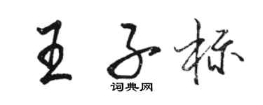骆恒光王子标行书个性签名怎么写
