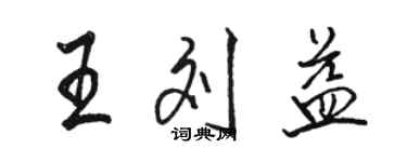 骆恒光王刘益行书个性签名怎么写