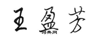 骆恒光王盈芳行书个性签名怎么写