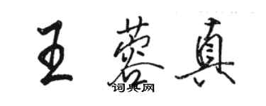 骆恒光王蓉真行书个性签名怎么写