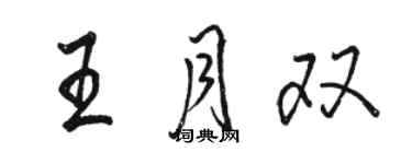 骆恒光王月双行书个性签名怎么写