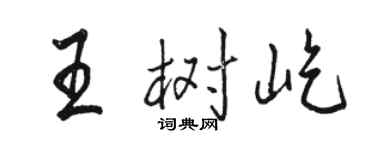 骆恒光王树屹行书个性签名怎么写