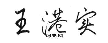 骆恒光王港实行书个性签名怎么写