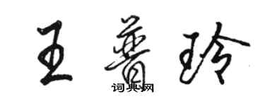 骆恒光王普玲行书个性签名怎么写