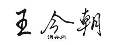 骆恒光王今朝行书个性签名怎么写