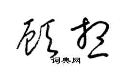 梁锦英顾想草书个性签名怎么写