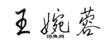 骆恒光王婉蓉行书个性签名怎么写