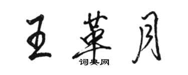 骆恒光王革月行书个性签名怎么写
