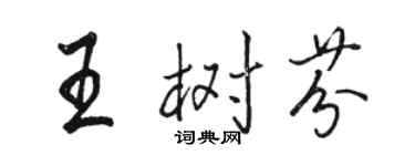 骆恒光王树芬行书个性签名怎么写