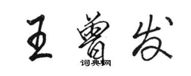 骆恒光王曾发行书个性签名怎么写