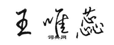 骆恒光王唯蕊行书个性签名怎么写