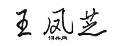 骆恒光王凤芝行书个性签名怎么写