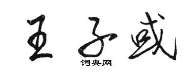 骆恒光王子或行书个性签名怎么写