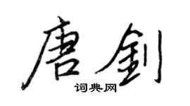 王正良唐剑行书个性签名怎么写