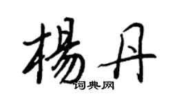 王正良杨丹行书个性签名怎么写