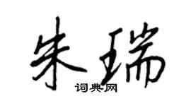 王正良朱瑞行书个性签名怎么写