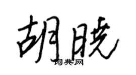 王正良胡晓行书个性签名怎么写